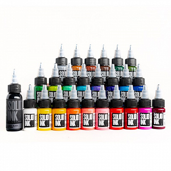 Сеты пигментов Solid Ink 25 COLOR TRAVEL SET | (24) HALF OUNCE + 1OZ LINING BLACK – цена, описание и отзывы — фото