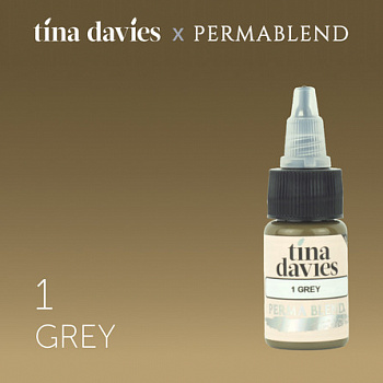 Пигмент для татуажа Perma Blend Tina Davies 'I Love INK' 1 Grey – цена, описание и отзывы — фото