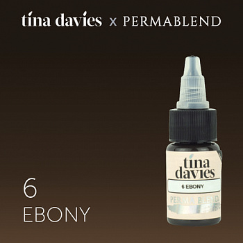 Пигмент для татуажа Perma Blend Tina Davies 'I Love INK' 6 Ebony – цена, описание и отзывы — фото